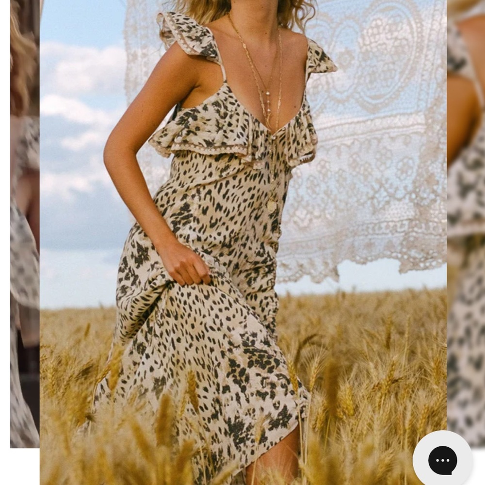 Spell Cream and Black Maxi Dress